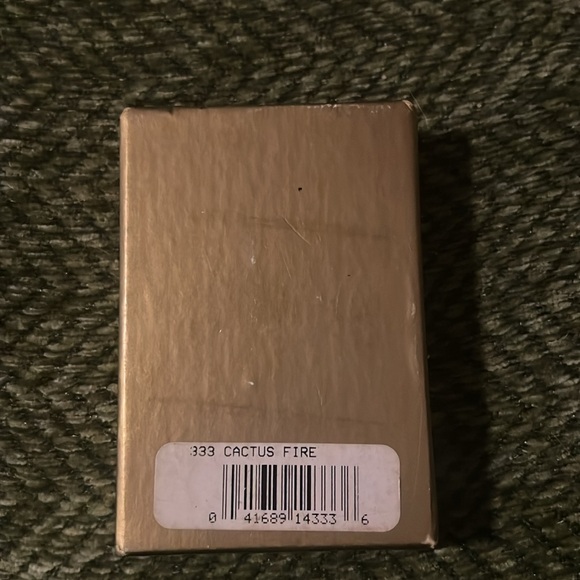 Collector’s Zippo Lighter “333 Cactus Fire.” Never fired/sealed with sticker - Picture 3 of 7